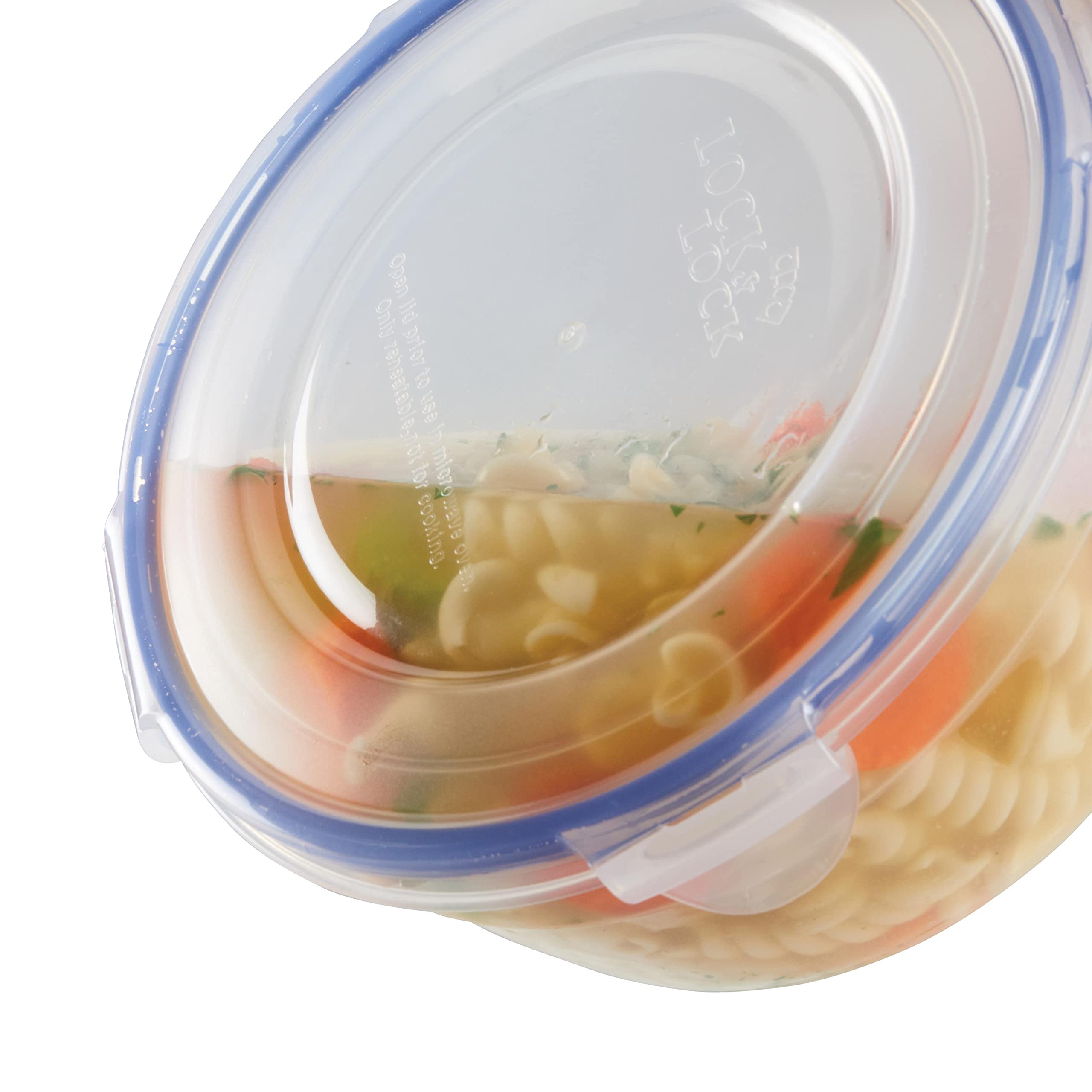 LocknLock stacked bowls inside fridge for space-saving organization