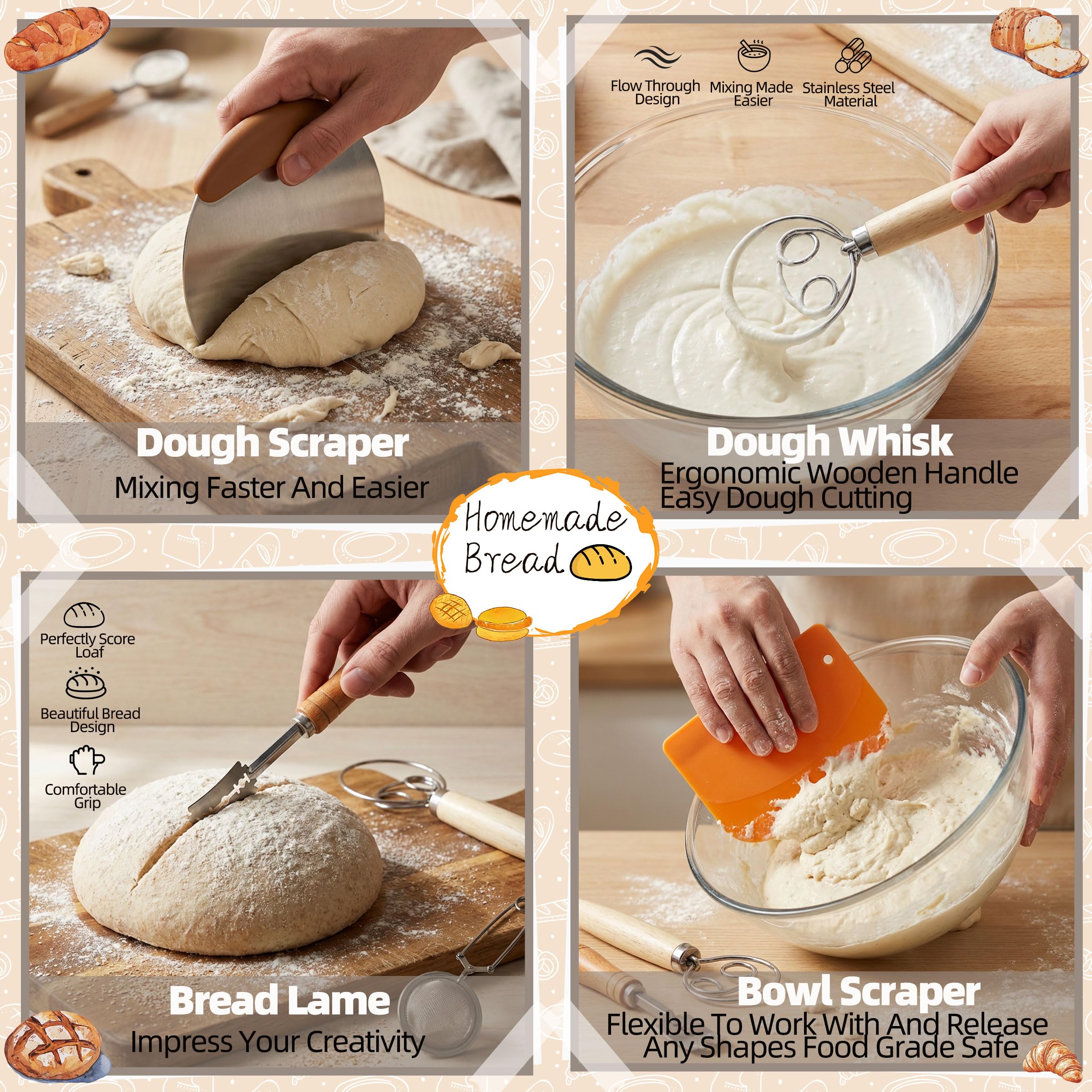LOCONHA toolset arranged overview illustrating complete accessories for baking