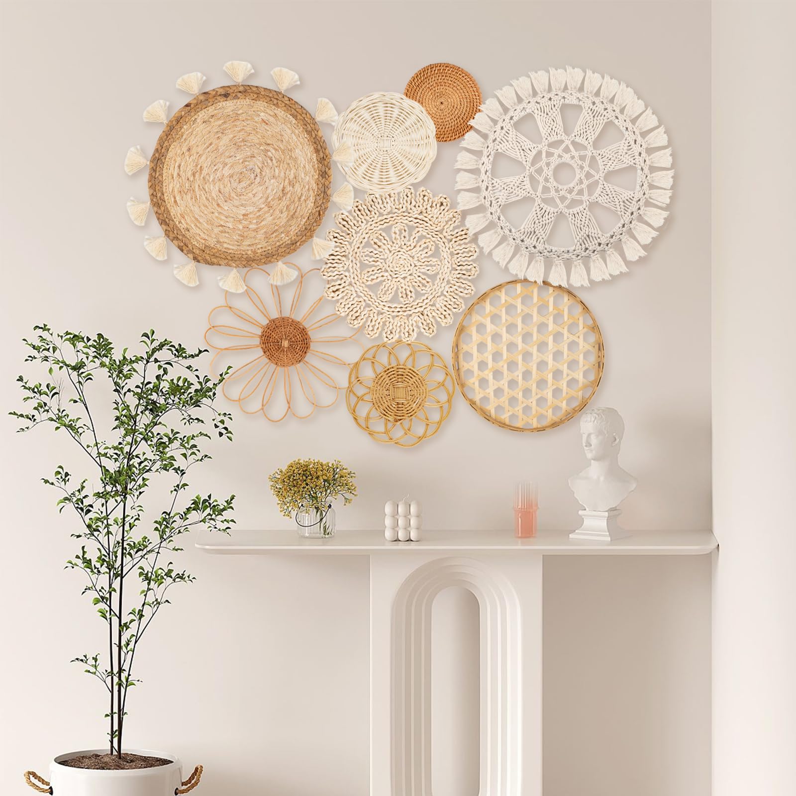 LOCS MICRAI side view showing flat woven profile for low-relief wall mounting