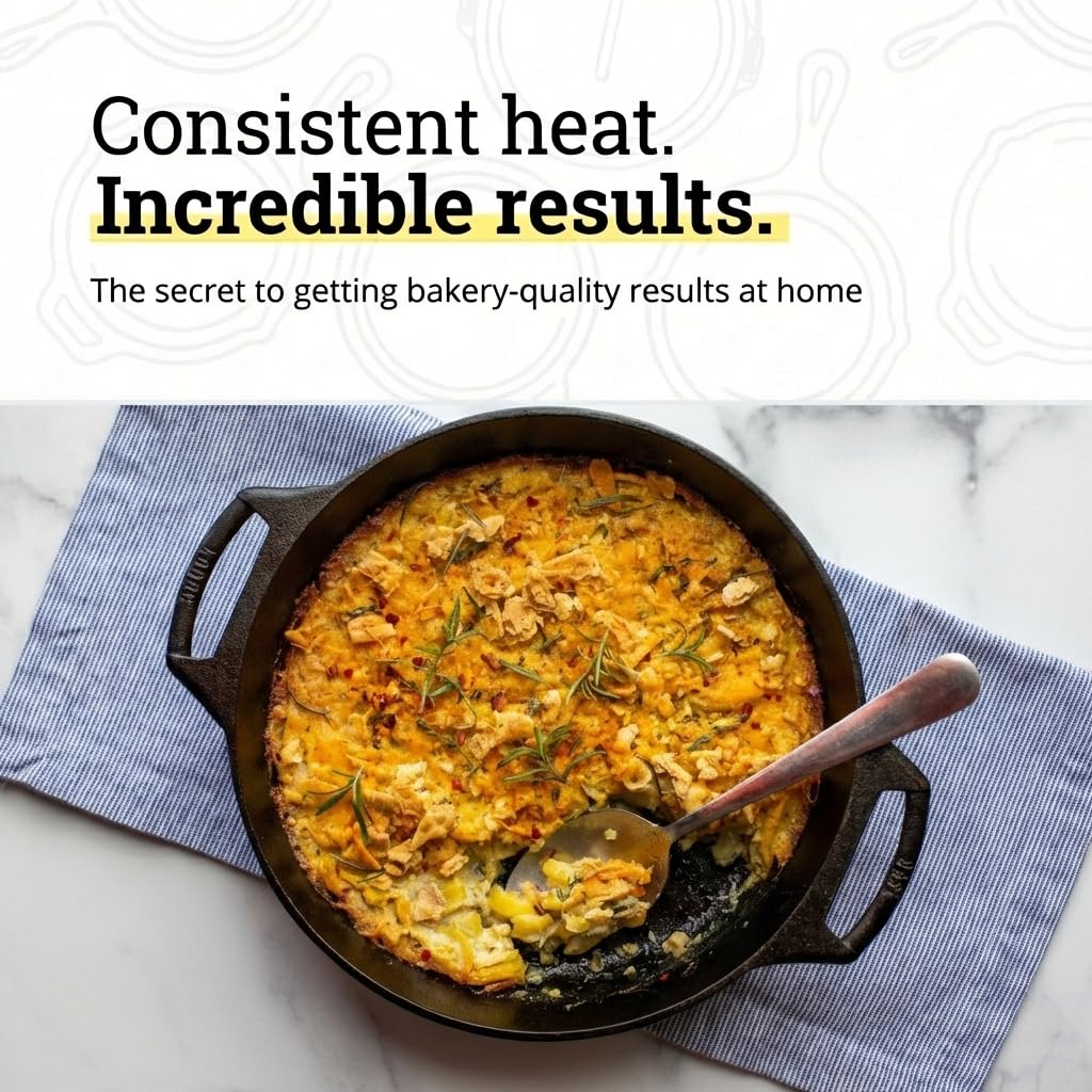 Lodge cast iron surface texture highlighting durable nonstick finish