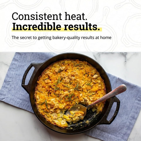 Lodge cast iron surface texture highlighting durable nonstick finish