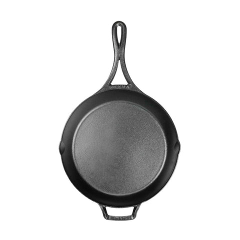 Lodge Blacklock close-up of triple-seasoned surface for easier food release