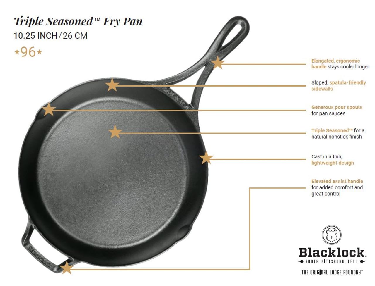 Lodge Blacklock on kitchen counter in lifestyle scene encouraging everyday use