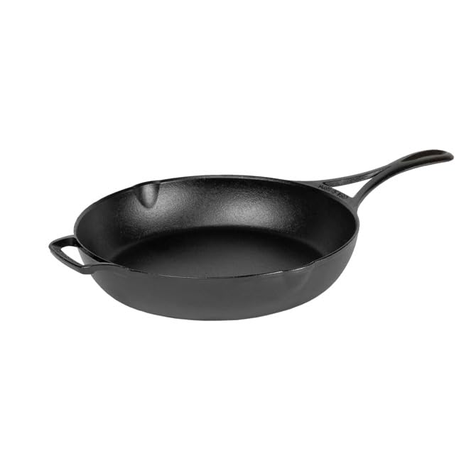 Lodge Blacklock pour spout detail for neat sauce and gravy serving