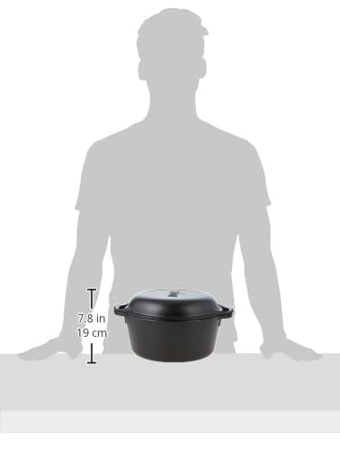 Lodge pot side handle detail highlighting secure grip for safe handling