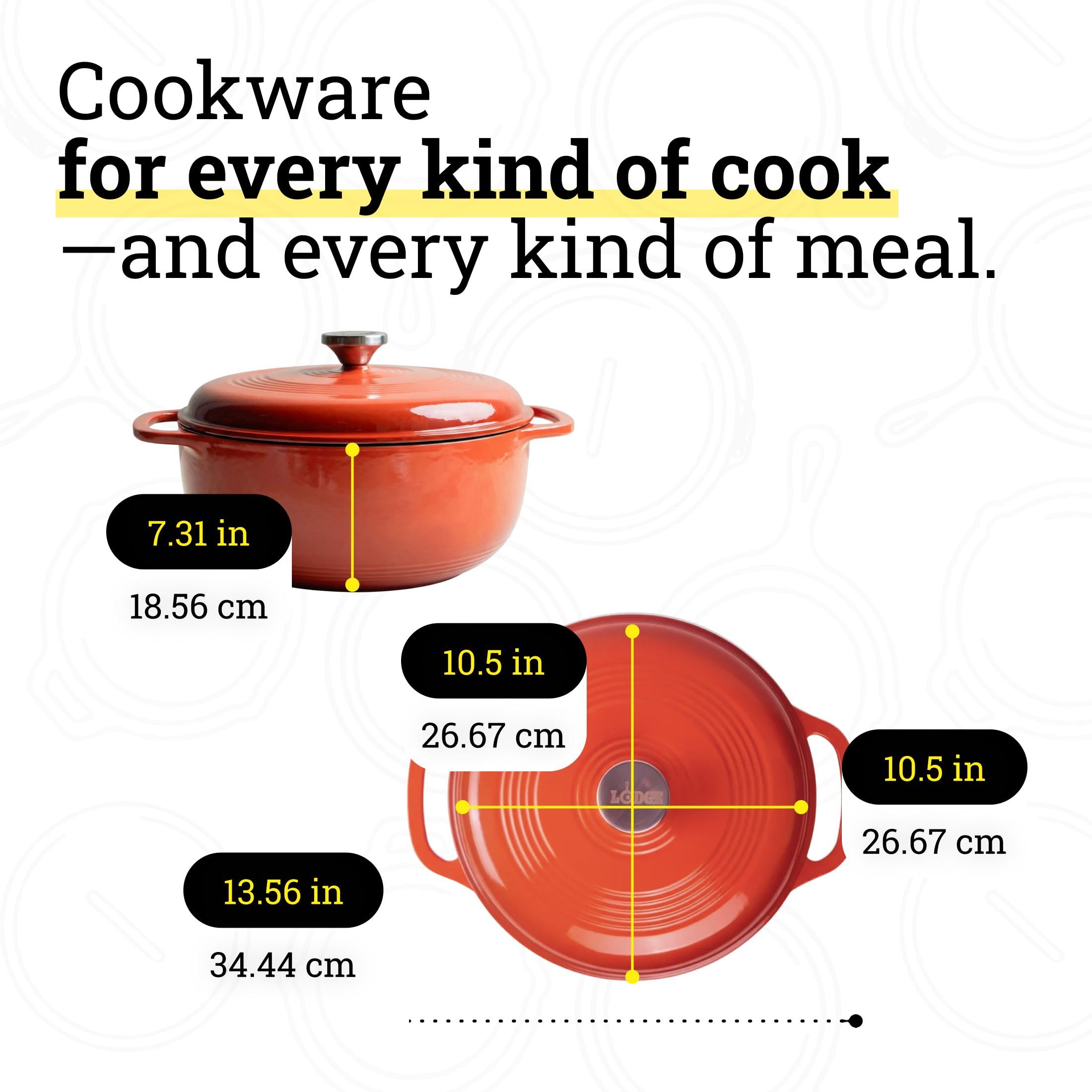 Lodge Dutch oven braising stew on stovetop showing even-heat cooking benefit