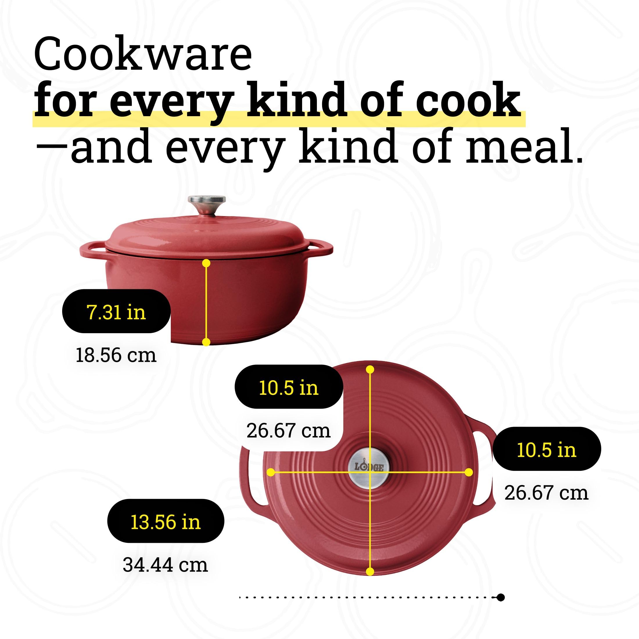 Lodge Dutch oven on stovetop braising stew for even heat distribution