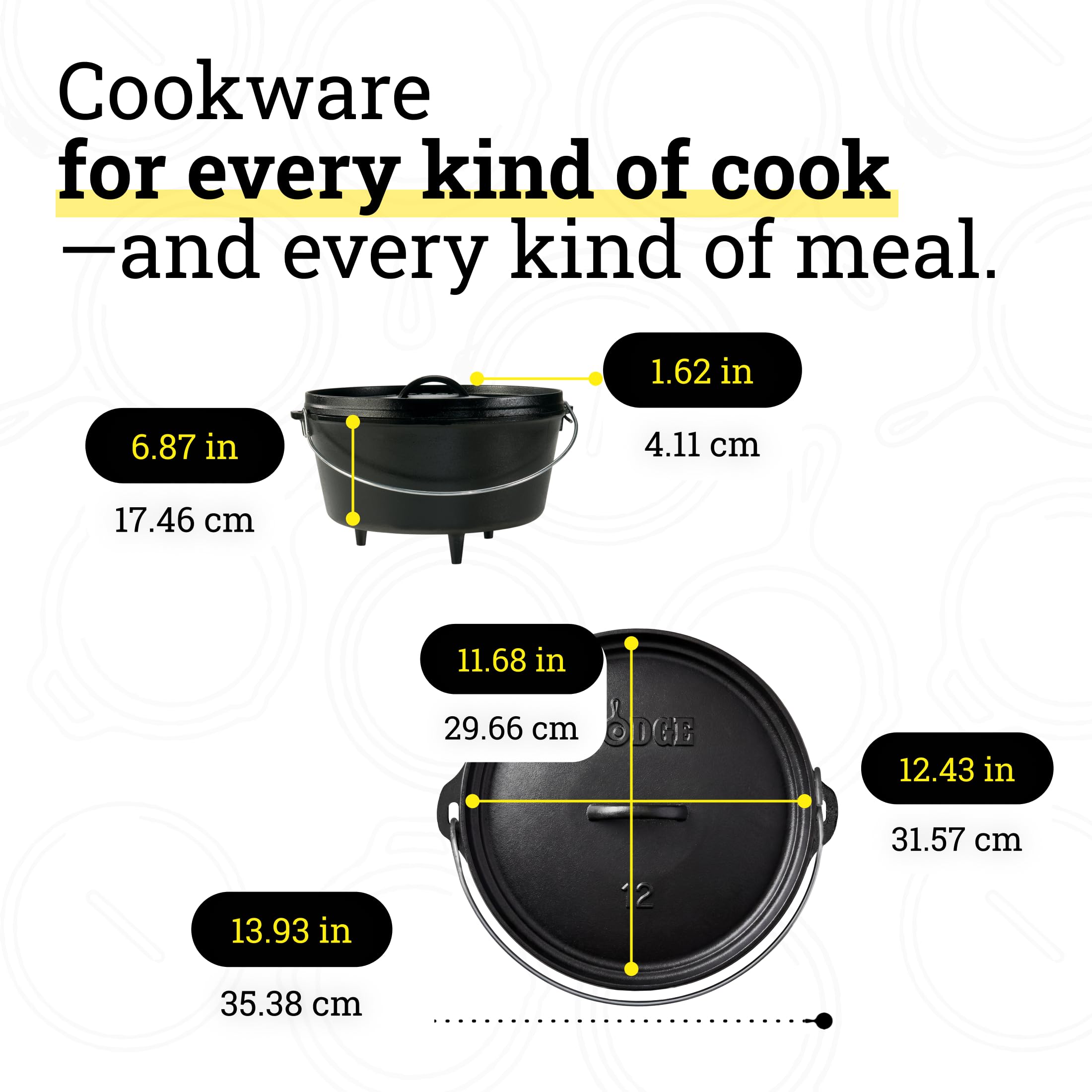 Lodge inverted lid used as griddle cooking pancakes offering versatile cooking