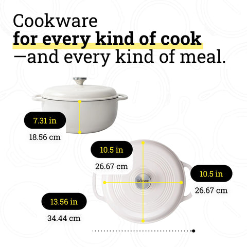Lodge Dutch oven presented on dining table for attractive cook-and-serve presentation