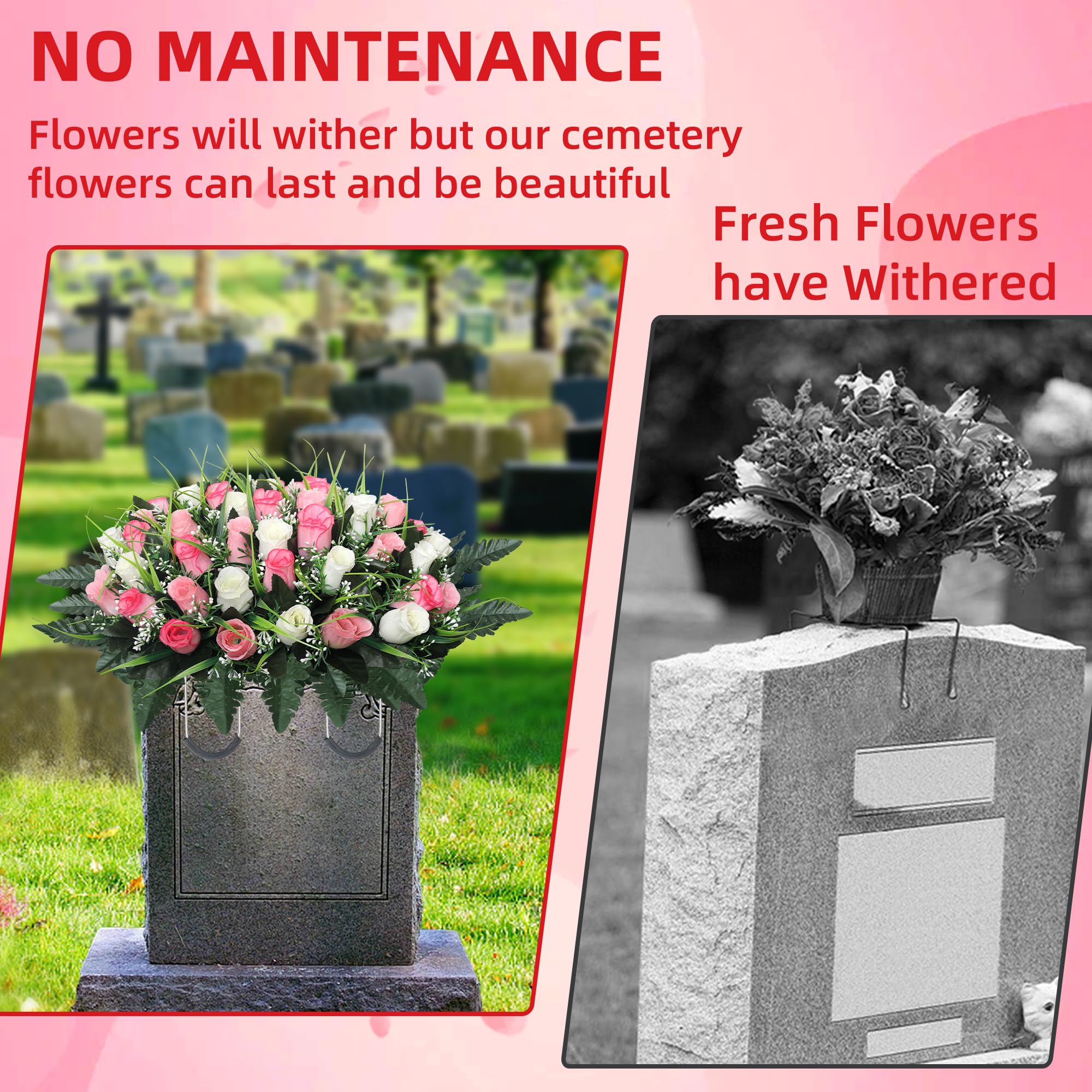 Lodou installed on headstone demonstrating secure fit and dignified display