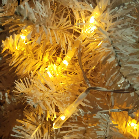 LOENDE close-up of warm white LED bulbs highlighting gentle glow and energy savings