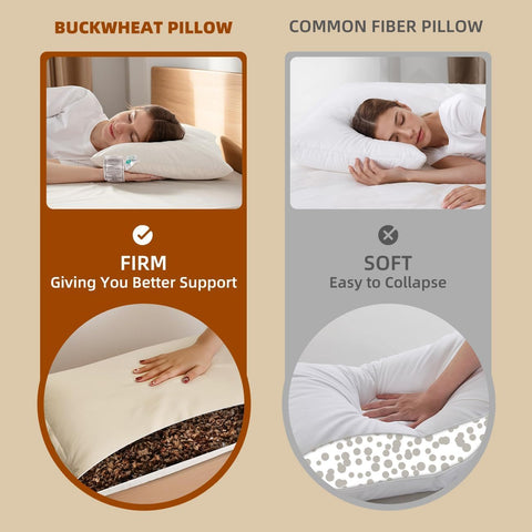 LOFE pillow on bed illustrating cool breathable sleep and natural materials