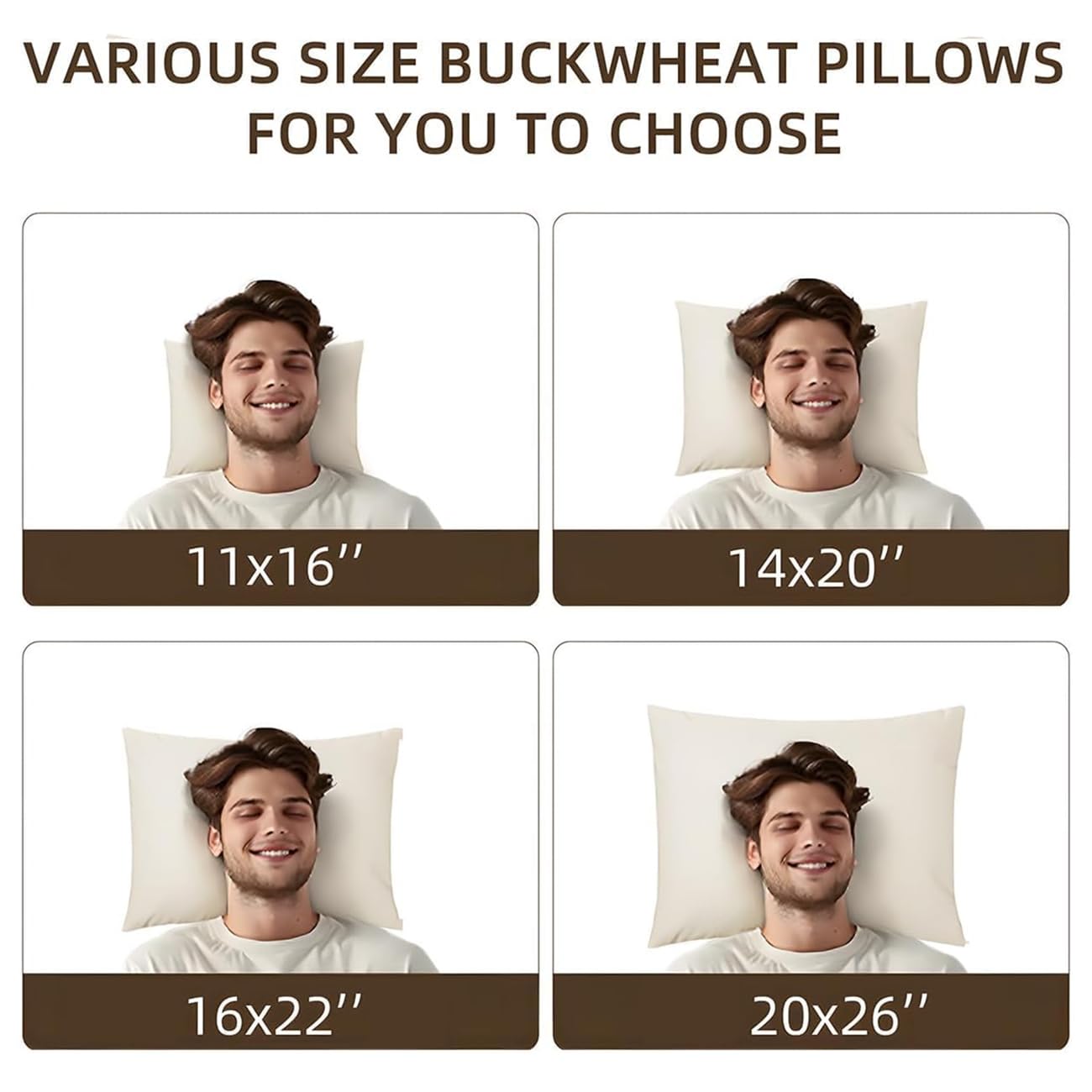 LOFE pillow next to ruler showing dimensions and travel-friendly scale