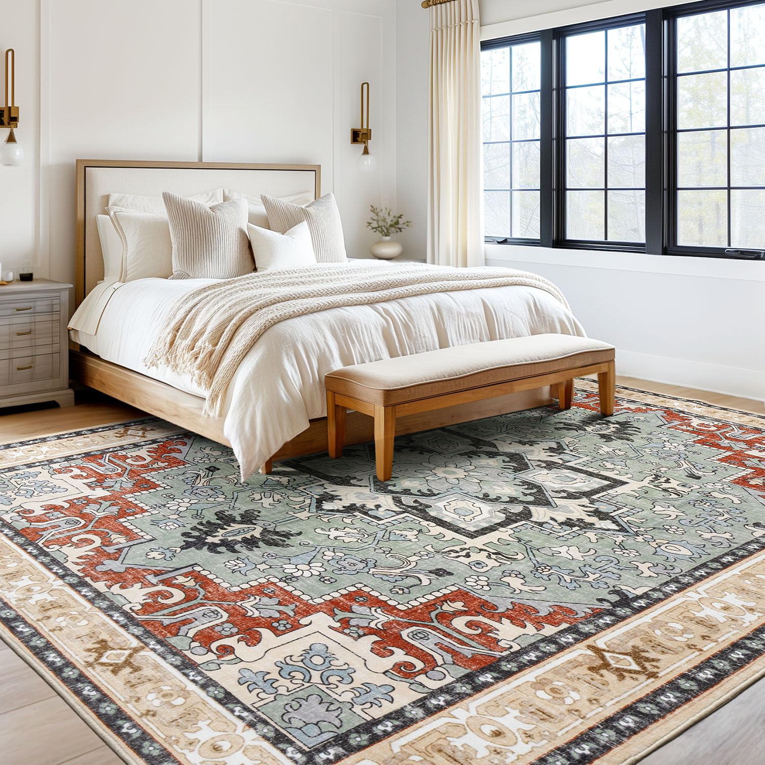 Lofus corner detail highlighting vintage floral design and finish
