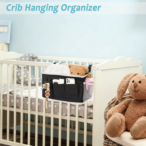 Loghot lifestyle shot in a bedroom showing clutter-free bedside organization benefit