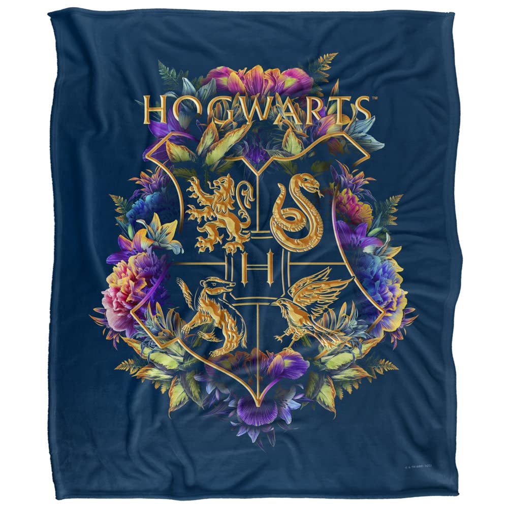 LOGOVISION close-up of floral Hogwarts crest highlighting vivid licensed design and detail