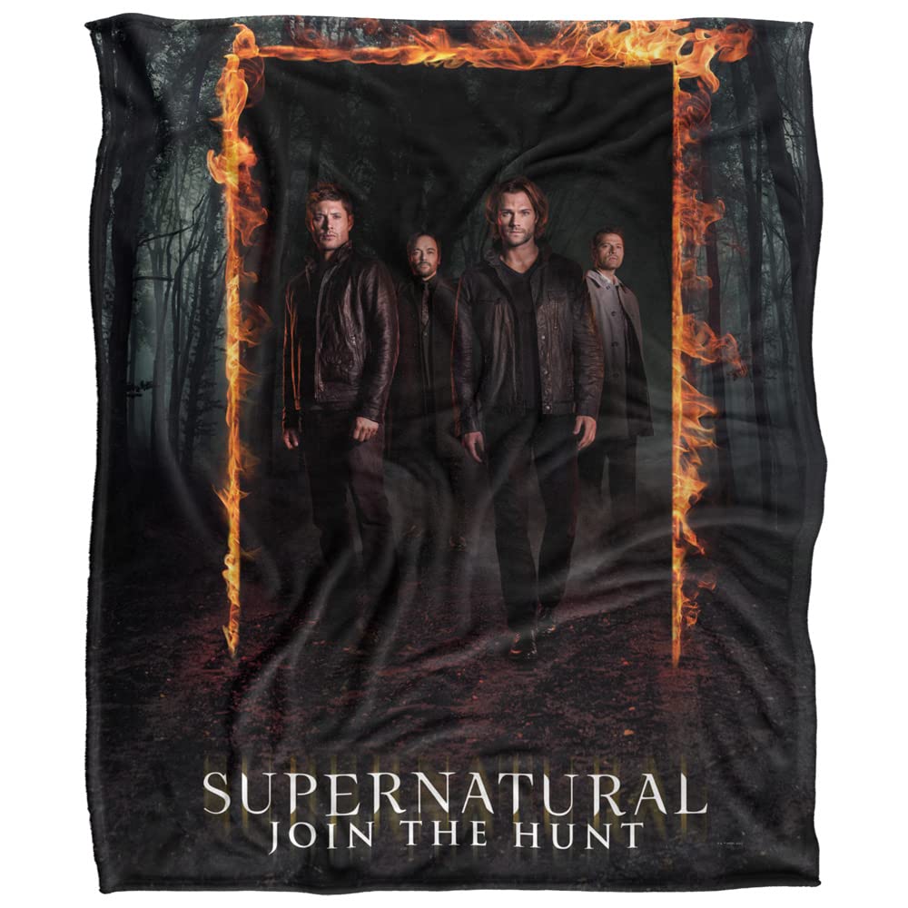 LOGOVISION folded Supernatural Fire Frame blanket styled as a ready-to-gift bundle