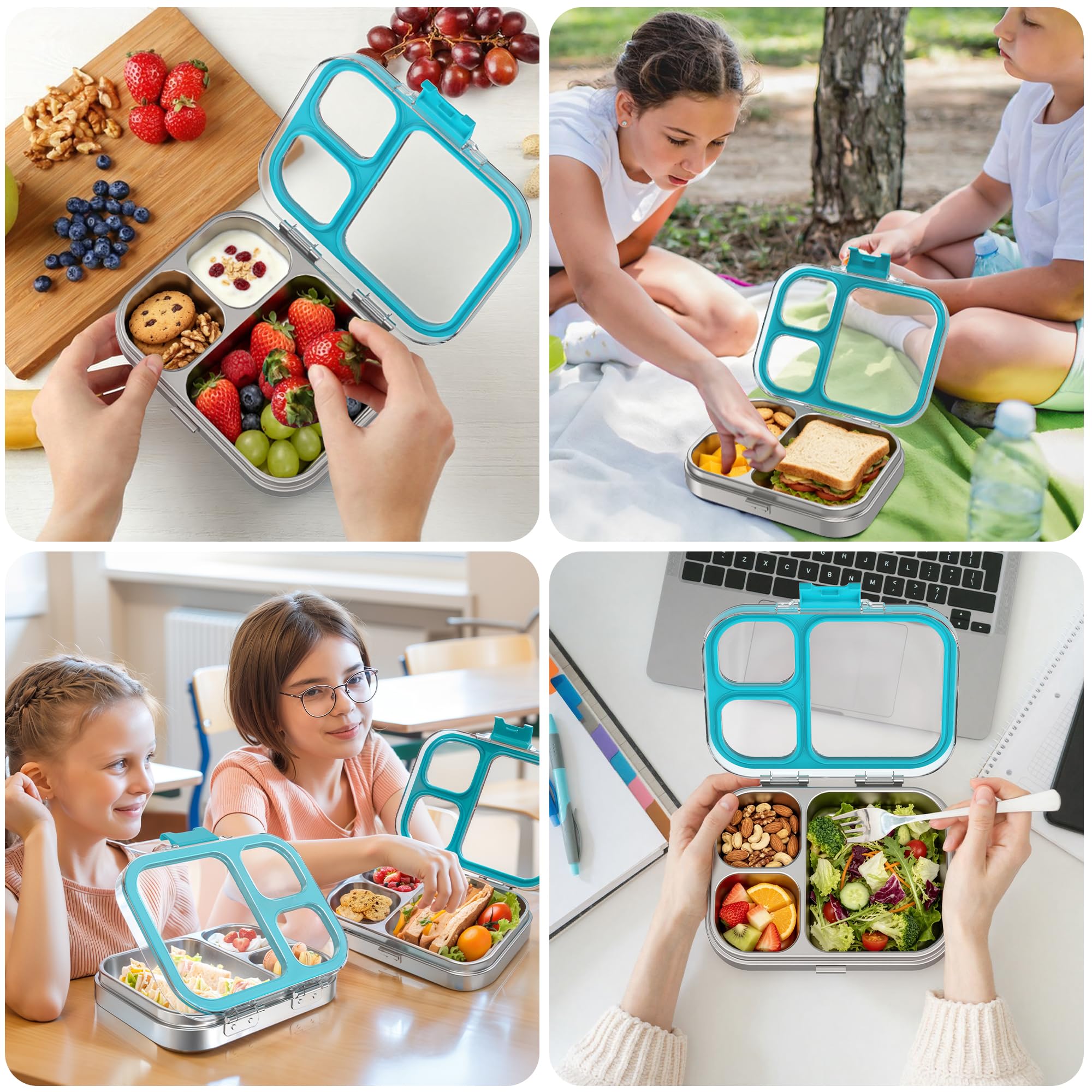 LOHASOK bento being washed to show easy cleaning and durable materials