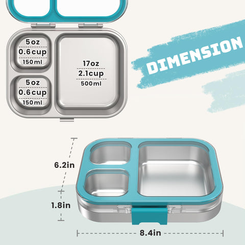 LOHASOK bento held in hand to show 800ml scale and easy carrying