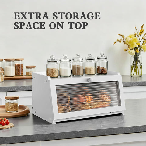 LOHASOK flat top holding spice jars demonstrating extra storage and stability benefit