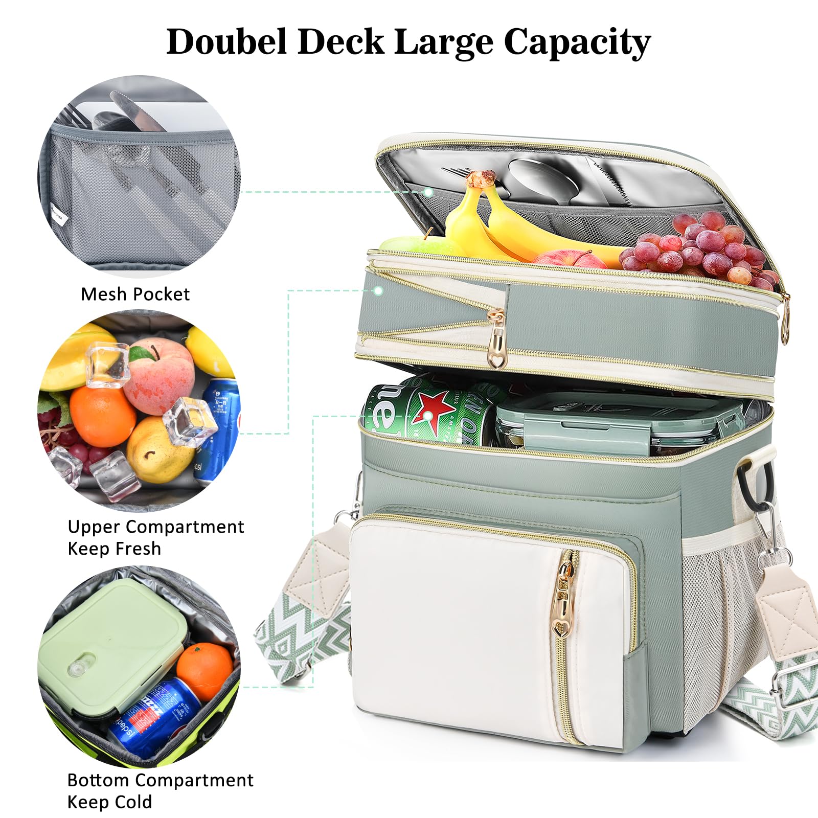 LOKASS next to a water bottle showing scale and 12–16L expandable capacity