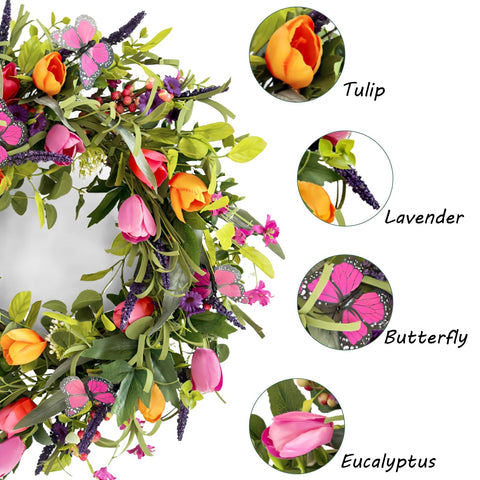 lokeisna lavender detail showing lifelike sprigs for lasting fragrance effect
