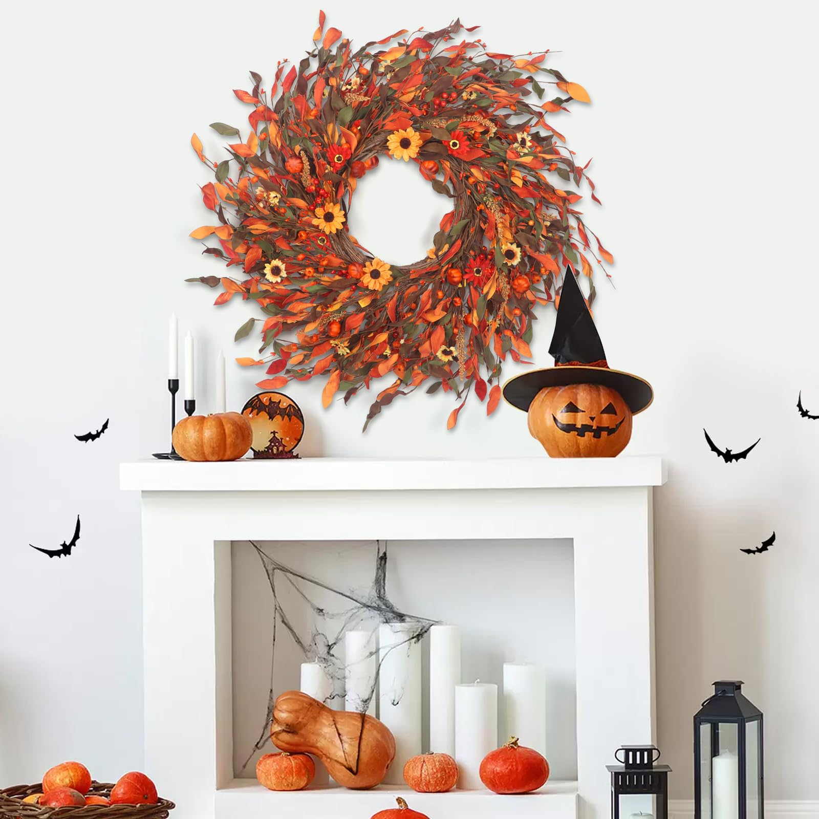 lokeisna wreath compressed in package showing easy shipping convenience