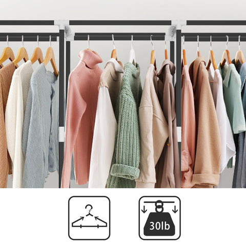 LOKEME portable closet styled in bedroom to show tidy, space-saving setup