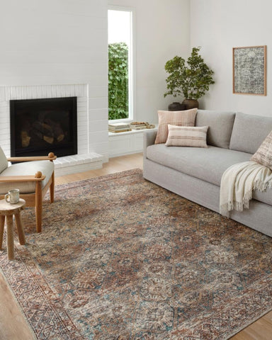 Loloi Billie close-up pile texture highlighting durable polyester feel