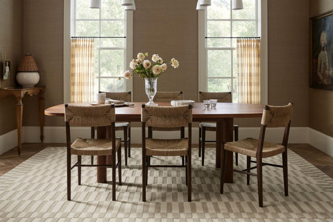 Loloi Bradley styled in living room benefit grounds seating area
