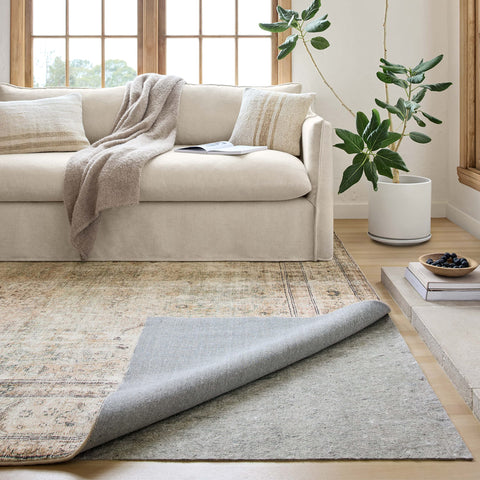 loloi rug pad close-up texture highlighting non-slip surface benefit