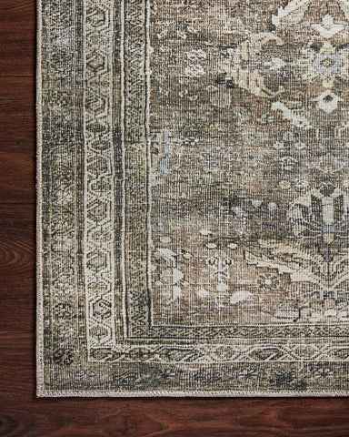 Loloi Layla with rug pad example showing added cushion and anti-slip benefit