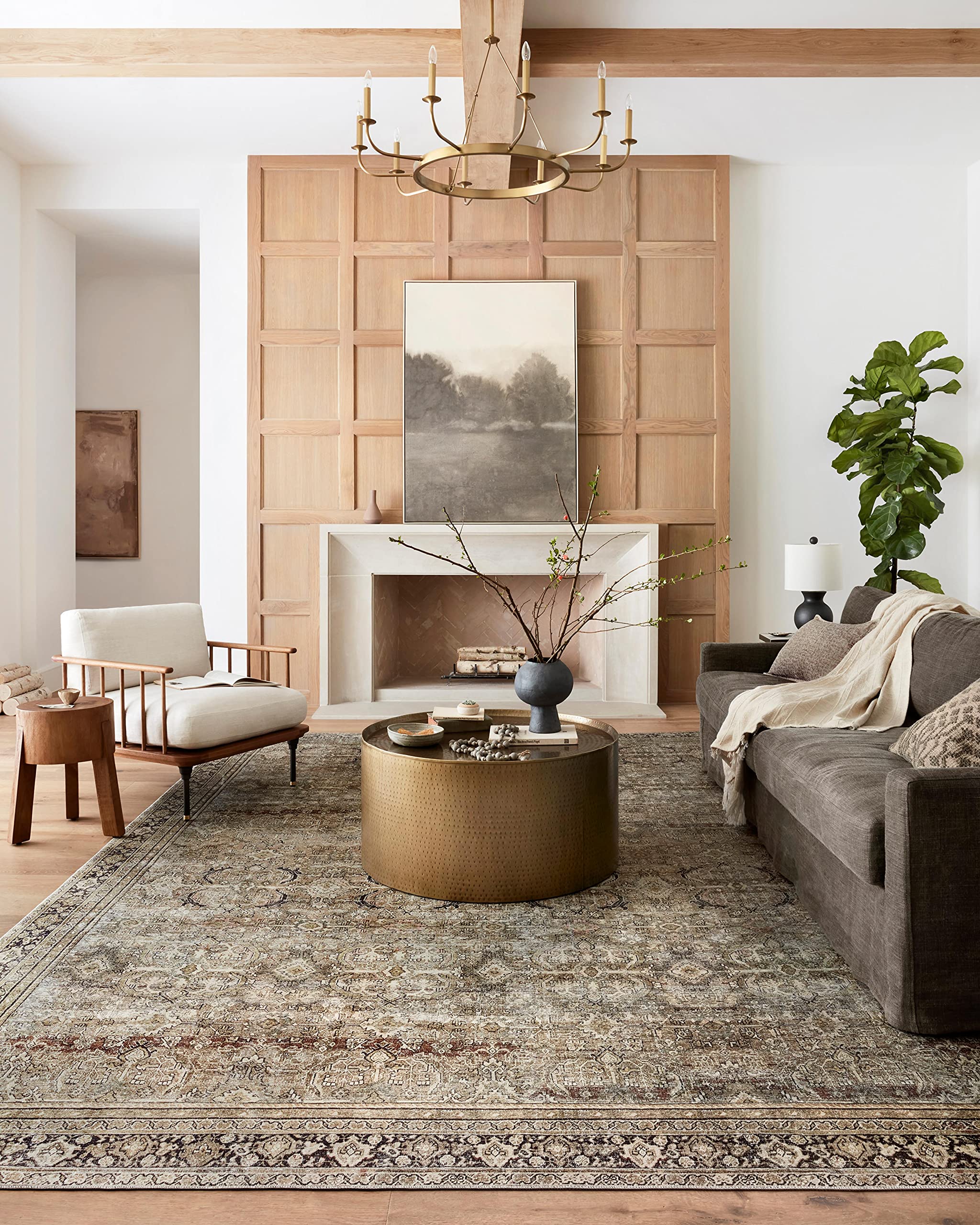 Loloi Layla front view showing full rug and color balance for room cohesion