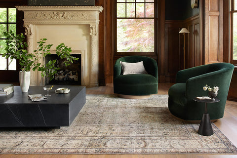 Loloi Margot rug edge and fringe detail showing neat finished look