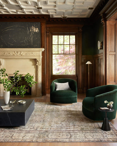 Loloi Margot styled in a living room adding warmth and cohesion