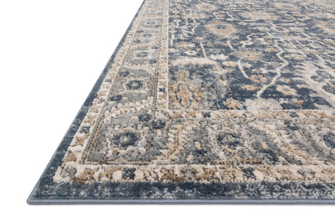 Loloi Teagan edge binding and backing showing construction and long-lasting stability