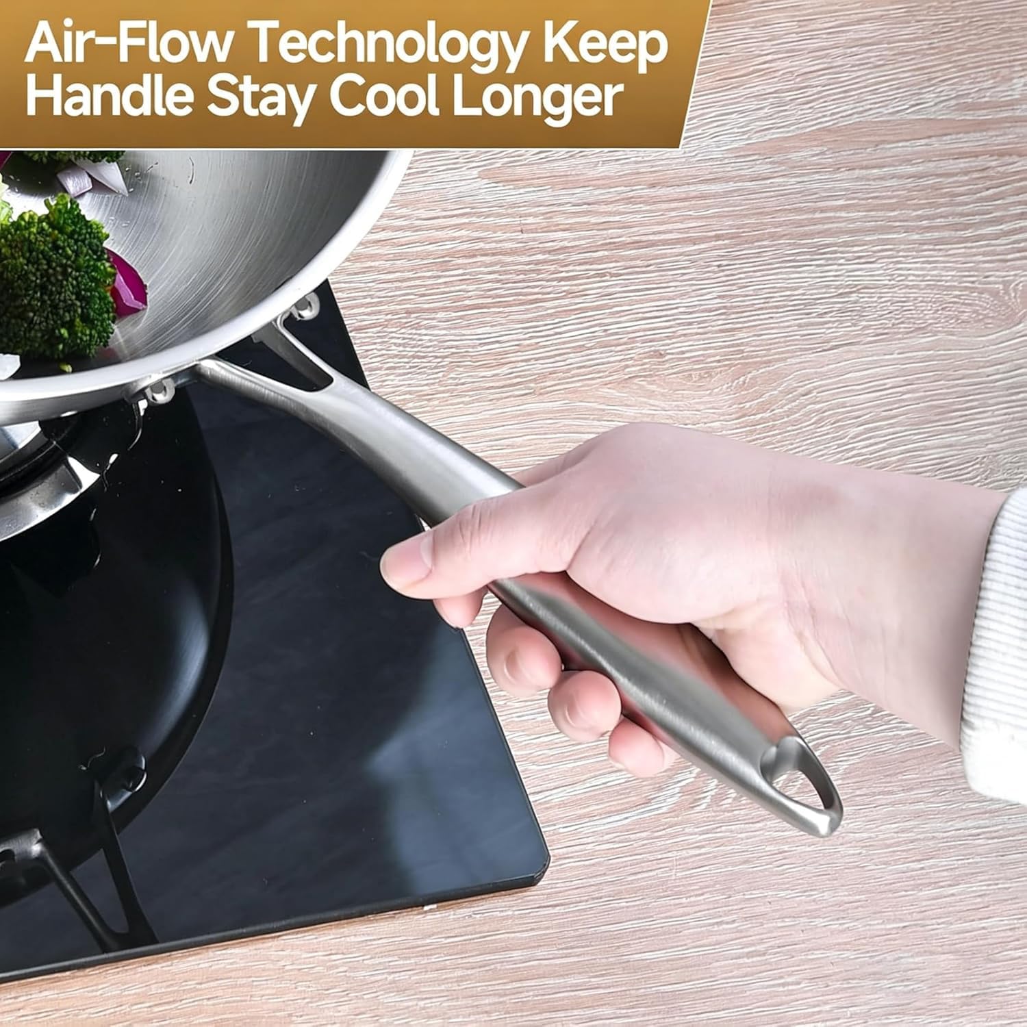 LOLYKITCH hand detaching ergonomic handle for safe oven transition