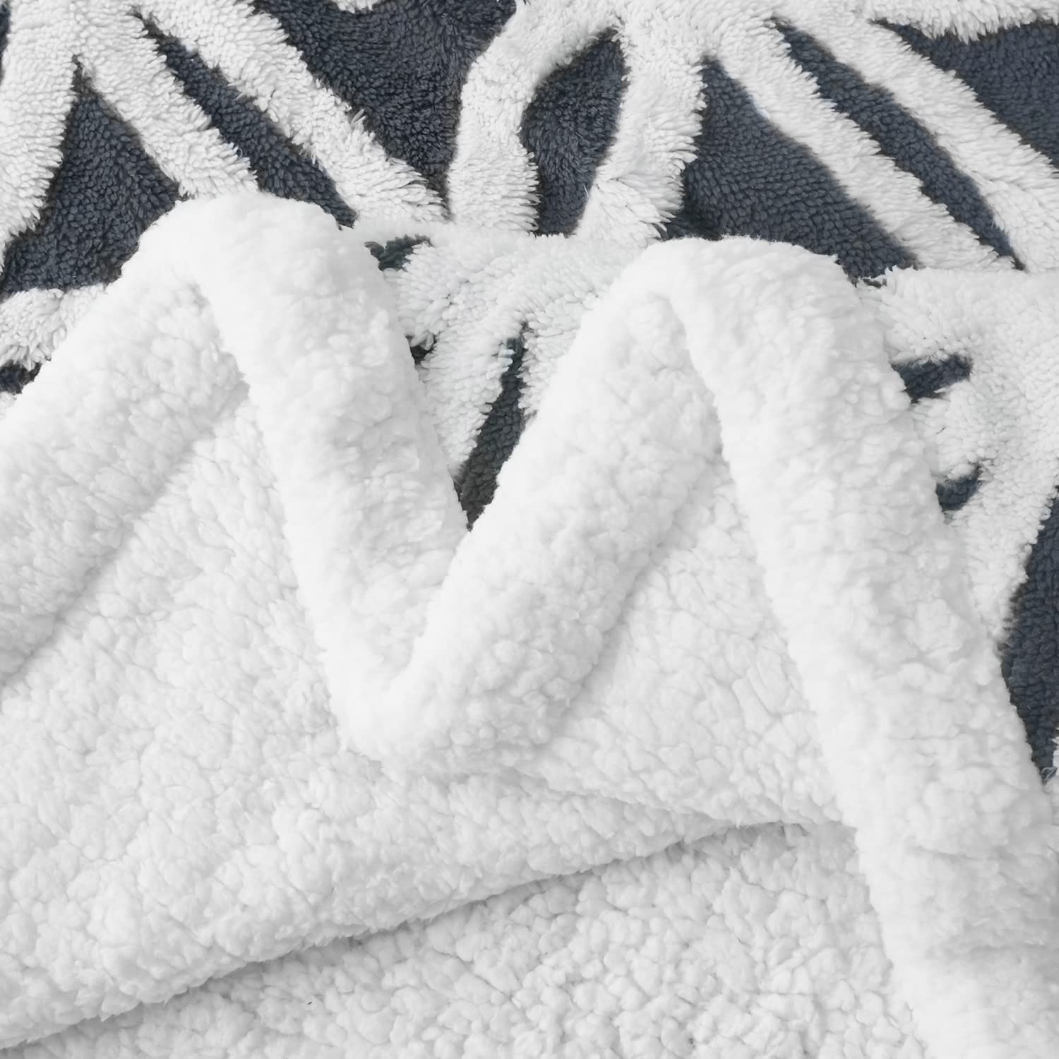 LOMAO coral fleece close-up revealing smooth jacquard surface for soft touch comfort