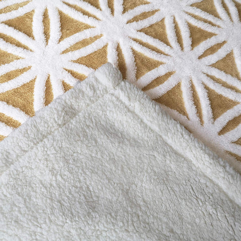 LOMAO folded blanket beside a book showing compact 51x63 inch portability