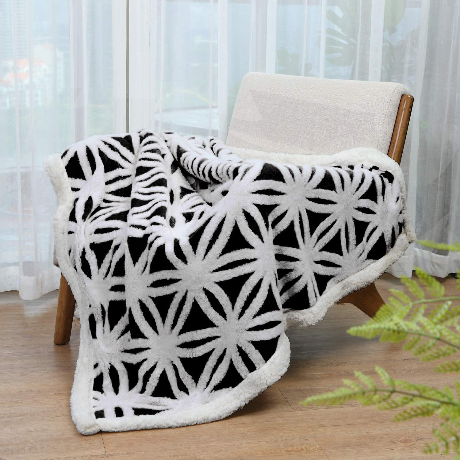 LOMAO Sherpa reverse close-up highlighting plush pile and insulating warmth