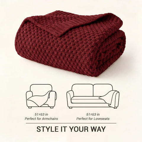 Longhui bedding close-up cable knit texture highlighting soft organic cotton and tactile depth