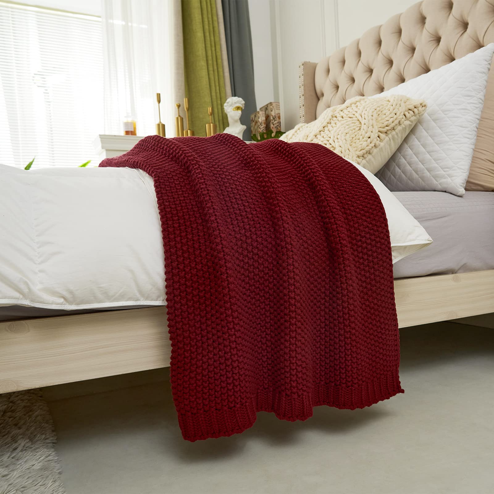 Longhui bedding lifestyle cozy evening scene conveying comfort and relaxed farmhouse vibe
