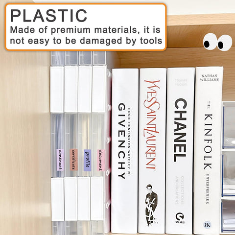 LonlyEagle cases filled with documents and magazines showing easy sorting benefit