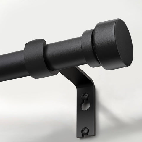 Lootkell matte black rod front view showing clean modern profile and durable support