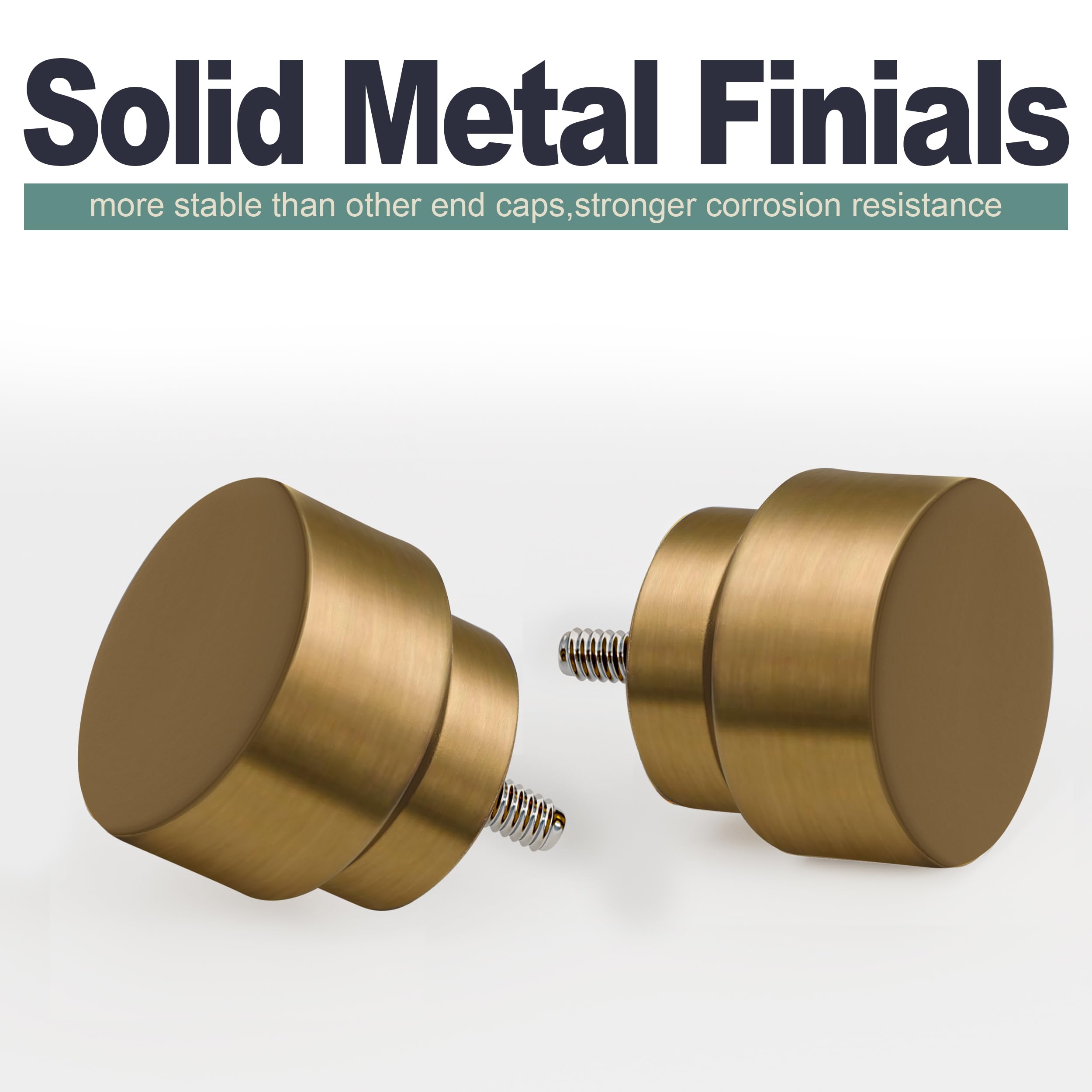 Lootkell solid metal finial close-up highlighting sturdy design and refined detail