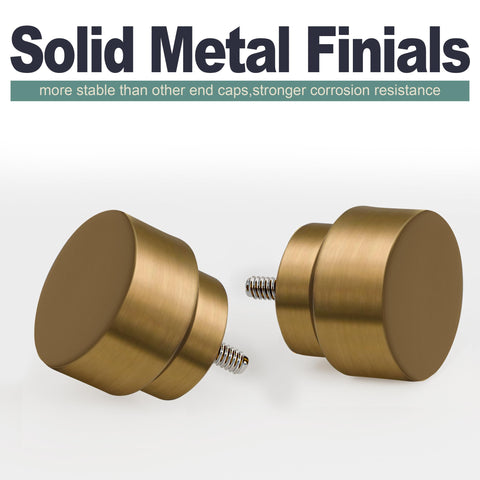 Lootkell solid metal finial close-up highlighting sturdy design and refined detail
