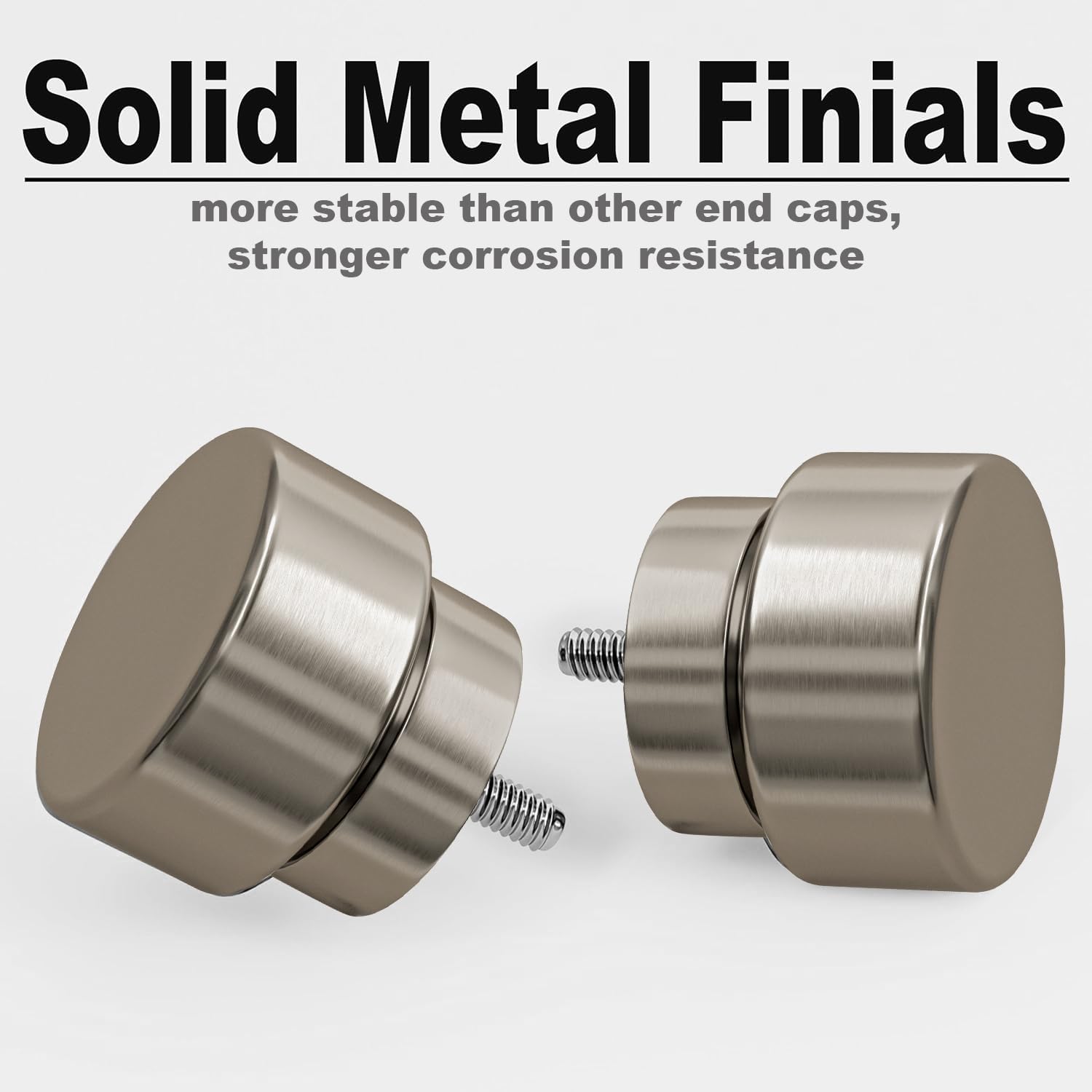 Lootkell closeup of solid metal finial highlighting durability and refined style