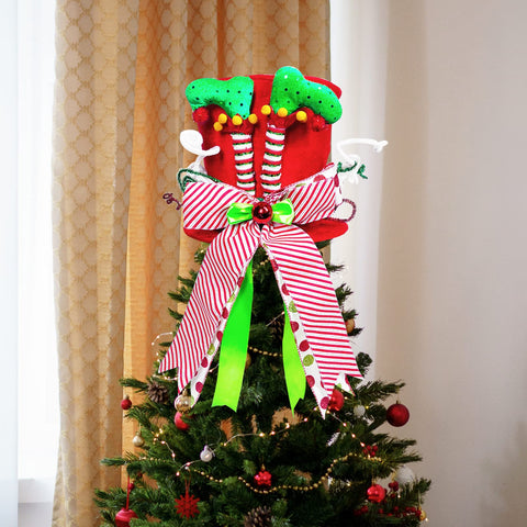 Lordaeron hat positioned on a Christmas tree adding a striking focal point