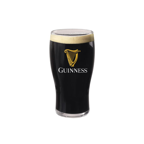 LORD'S ROCKS Guinness glass side profile highlighting tulip curve and improved head retention