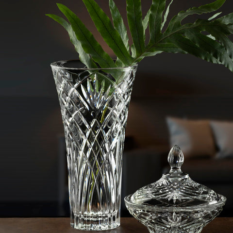 Lorren Home Trends vase with full bouquet showing presentation and color boost benefit